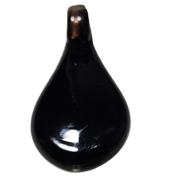 Handmade Glass Teardrop Pendant Green Flower Design Fashion Jewelry Necklace DIY - Picture 2 of 3